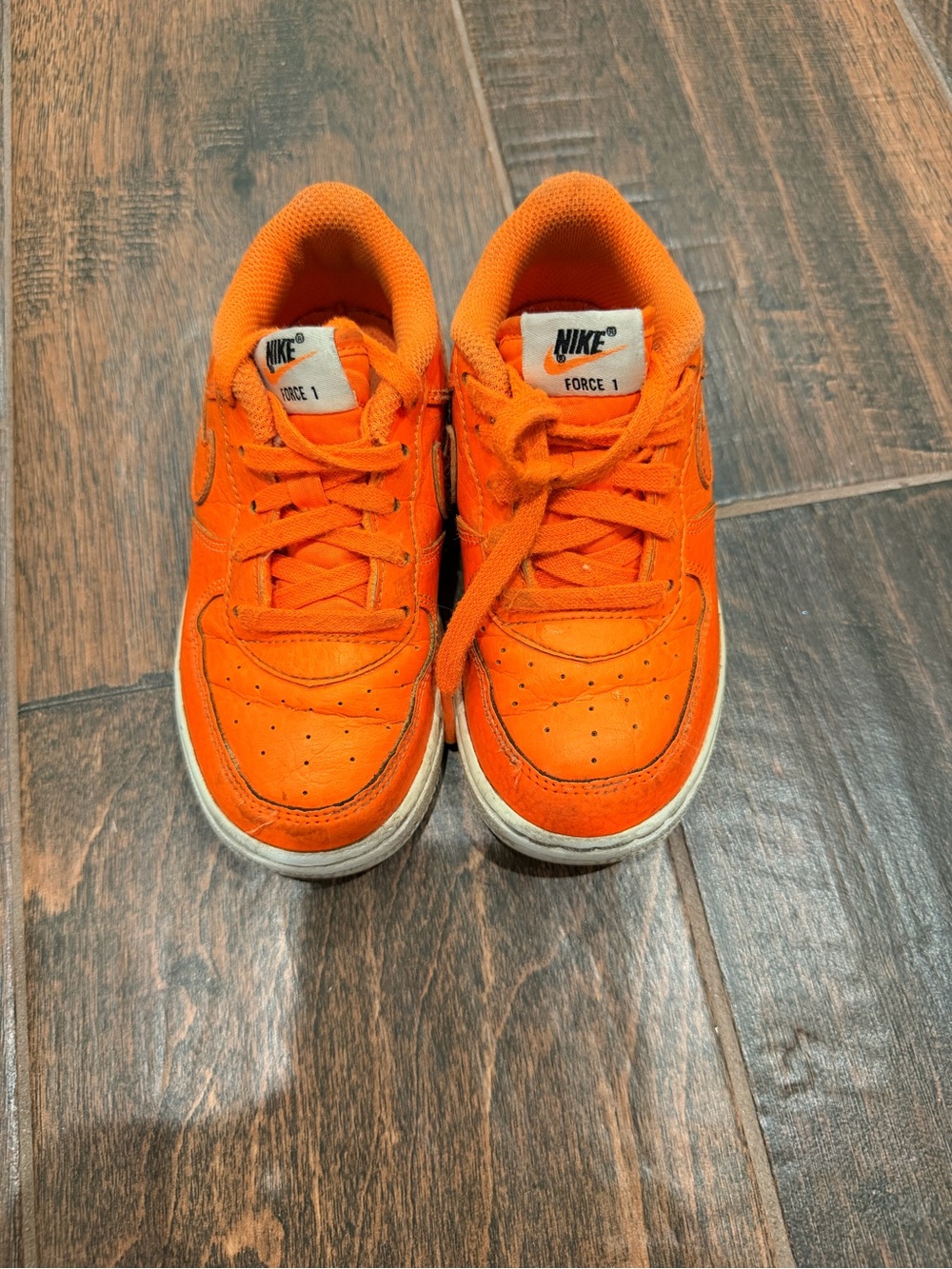 Nike Kids Orange Low-Top Sneakers